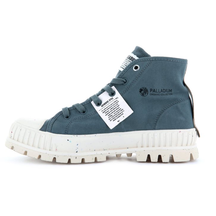 Dámské Boty Palladium Pallashock Mid Organic Tmavě Blankyt | CZ LXS-73A